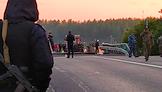 The situation after the collapse of a span of a road bridge in the Bryansk region, when passenger train No. 86, en route from Klimov to Moscow, passed under it. The situation near the hospital where the victims of the crash are located