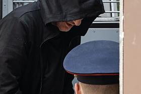 Судебное заседание по делу бывшего борца ЦСКА Тархана Эльдукаева, обвиняемого в убийстве бизнесменов и в покушении на певца Авраама Руссо в 2006 году, в Московском гарнизонном военном суде