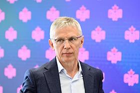 Пресс-конференция главного тренера ХК СКА Игоря Ларионова в «Лахта Центре»