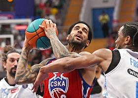 Единая лига ВТБ по баскетболу. Матч между командами ЦСКА (Москва) - 'Зенит' (Санкт-Петербург) на стадионе 'Мегаспорт'
