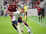 A friendly football match between the Belarus and Russia national  teams at the National Football stadium of the Republic of Belarus