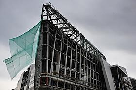 Демонтаж сгоревшего здания 'Крокус Сити Холл'