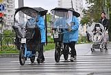 Preventive raid for scooter riders and bicyclists in Moscow
