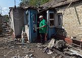 Consequences of shelling by the Ukrainian Armed Forces in Staromikhailovka (Kirovsky district of Donetsk)