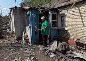 Обстрел со стороны ВСУ Старомихайловки (Кировский район Донецка)