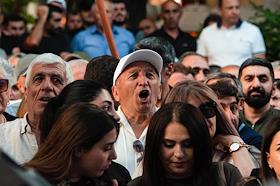 A rally in Yerevan in support of the arrested owner of the Tashir Group company, Samvel Karapetyan