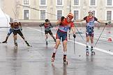 All-Russian roller ski competition 'Sprint on Dvortsovaya' on Dvortsovaya Square