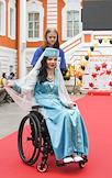 The final of the tenth contest-festival 'Nevskaya Krasa' among girls and women moving in wheelchairs, on the territory of the Peter and Paul Fortress in St. Petersburg