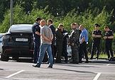 The situation in Malevich Park in the village of Romashkovo, where the body of former Russian Transport Minister Roman Starovoit was found in his personal car