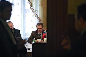 Заседание координационного совета по чрезвычайным ситуациям Организации Договора о коллективной безопасности в здании Объединенного штаба ОДКБ