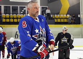 Предматчевая тренировка в преддверии 'Матча года 2025. Все звезды хоккея' в спортивном комплексе Arena Play. Матч между командами звезд КХЛ и НХЛ пройдет 13 июля в МСК 'ЦСКА-Арена'