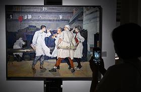 Церемония открытия выставки 'Энергия мечты', посвященной 80-летию атомной промышленности, в парке 'Зарядье'