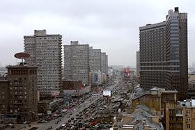 Виды города из дома  № 27 на Новом Арбате