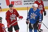 Charity 'Match of the Year 2025. All Hockey Stars' between the teams 'KHL Stars' and 'NHL Stars' at the stadium 'CSKA Arena'. Ceremony honoring the captain of the club 'Washington Capitals' of the National Hockey League (NHL) Alexander Ovechkin as part of the match