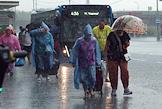 Genre photos. Rainfall in Moscow