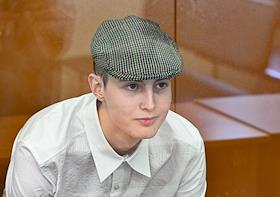 Судебное заседание по делу Антона Хожаева, обвиняемого в приготовлении к преступлению, государственной измене, дезертирстве, отмывании денег и участии в деятельности террористической организации, во Втором западном окружном военном суде