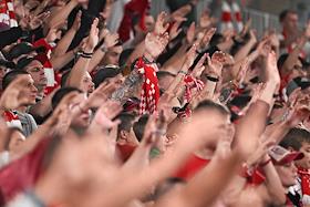 Мир Российская Премьер-Лига (РПЛ) 2025/2026. 1-й тур. Матч между командами 'Спартак М' (Москва) - 'Динамо Мх' (Махачкала) на стадионе 'Лукойл Арена'