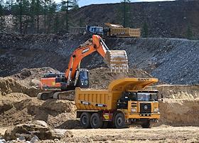 Пресс-тур в Республику Саха. Посещение одного из производственных комплексов алданского кластера холдинга 'Селигдар'. Месторождение 'Самолазовское' холдинга 'Селигдар' в Алданском районе Якутии