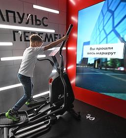 Интерактивная выставка 'Та самая Москва' в рамках форума-фестиваля 'Территория будущего. Москва 2030' в Центральном выставочном зале 'Манеж'