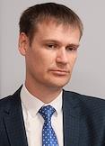 Minister of Education of the Nizhny Novgorod Region Mikhail Puchkov interviewing in his office