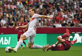 Мир Российская Премьер-Лига (РПЛ) 2025/2026. 6-й тур. Матч между командами 'Рубин' (Казань) - 'Спартак' (Москва) на стадионе 'Ак Барс Арена'