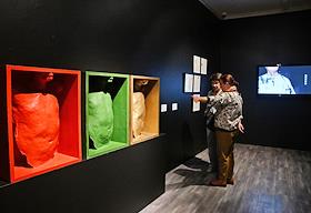 Пресс-показ выставки китайского художника Чжоу Ивэня 'За осенью весна' в Московском музее современного искусства