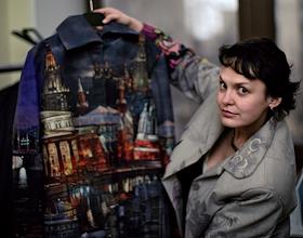 Генеральный директор 'Дома моды Ирины Агаповой' Ирина Агапова во время интервью