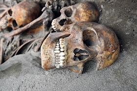 Жанровые фотографии. Археологические раскопки массового захоронения 17 века, на улице Каратанова в центре Красноярска