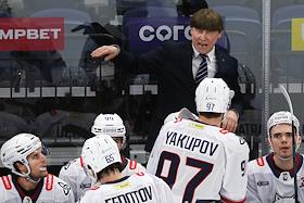 Континентальная Хоккейная Лига (КХЛ). Матч между командами 'Динамо' (Москва) - 'Нефтехимик' (Нижнекамск) на стадионе 'ВТБ Арена'