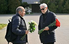 Церемония прощания с бывшим главным редактором журнала 'Огонек' Виталием Коротичем в Николо-Архангельском крематории