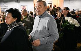 Прощание с заслуженным деятелем науки РФ и театроведом Алексеем Бартошевичем в Учебном театре ГИТИС