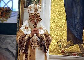 Церемония освящения храма Святого великомученика Георгия Победоносца — главного храма Южного военного округа, возведенном в Западном микрорайоне Ростова-на-Дону