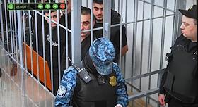 Оглашение приговора Шахину Аббасову, подозреваемому в убийстве из-за конфликта на парковке, и его соучастникам Нахиду Гусейнову, Назими Аббасову и Бахтияру Аббасову, в Московском городском суде