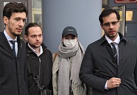 Заседание суда по делу блогера Александры Митрошиной, обвиняемой в отмывании средств в особо крупном размере, в Тверском районном суде