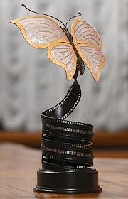 Презентация статуэтки Открытой евразийской кинопремии 'Бриллиантовая бабочка' в Общероссийской общественно-государственной организации 'Российский фонд культуры'