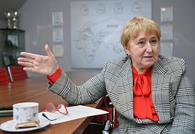 Генеральный директор ООО 'Солво' Елена Гребенщикова, во время интервью в офисе компании