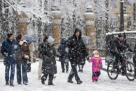 Жанровые фотографии. Снегопад в Санкт-Петербурге