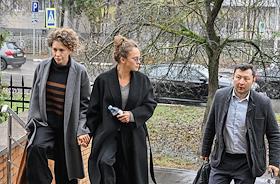 Заседание суда по уголовному делу актрисы Аглаи Тарасовой, обвиняемой по делу о контрабанде наркотиков, в Домодедовском городском суде