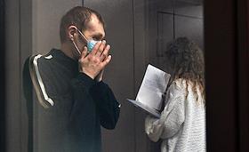 Оглашение приговора по делу обвиняемых в мошенничестве, убедивших певицу Ларису Долину продать квартиру, Андрею Основы, Артуру Каменецкому, Дмитрию Леонтьеву и Анжеле Цырульниковой в Балашихинском районном суде