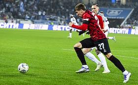 Мир Российская Премьер-Лига (РПЛ) 2025/2026. 17-й тур. Матч между командами 'Балтика' (Калининград) - 'Спартак' (Москва) на стадионе 'Ростех Арена'