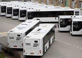 Подготовка к передачи автобусов, произведенных на предприятии 'Волгабас', городу Волжскому для автоколоны 1732