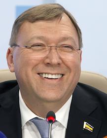 Председатель Законодательного Собрания Ростовской области Александр Ищенко, во время пресс-конференции, в РИЦ ТАСС-Юг.



