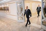 Президент России Владимир Путин на пленарном заседании Совета Федерации России