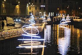 Жанровые фотографии. Новогоднее убранство Санкт-Петербурга