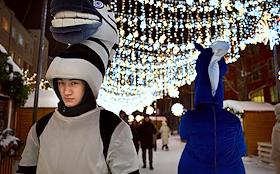 Жанровые фотографии. Новогоднее украшение улиц Новосибирска