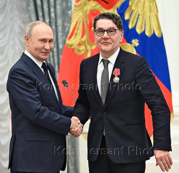 Церемония вручения государственных наград в Екатерининском зале Кремля