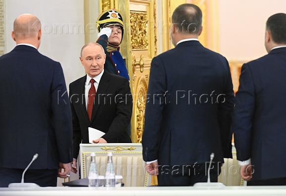 Заседание Государственного совета России, посвященное вопросам подготовки кадров для экономики России, в Георгиевском зале Большого Кремлевского дворца