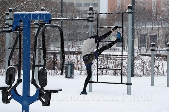 Жанровые фотографии. Снегопад в Москве