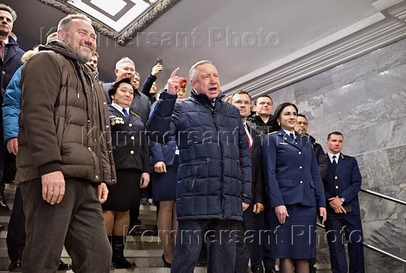 Церемония открытия станций метрополитена «Юго-Западная» и «Путиловская»