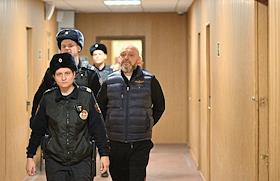 Судебное заседание по делу генерального директора ООО 'Спецшвейснаб' Игоря Шальнова и бывшего заместителя директора Росгвардии Сергея Милейко, обвиняемых в многомиллионном мошенничестве, в Московском гарнизонном военном суде